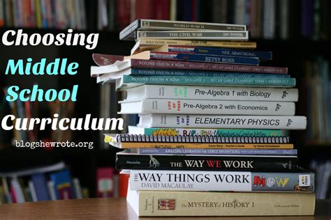 Choosing Middle School Curriculum | Middle school curriculum, School curriculum, Homeschool ...