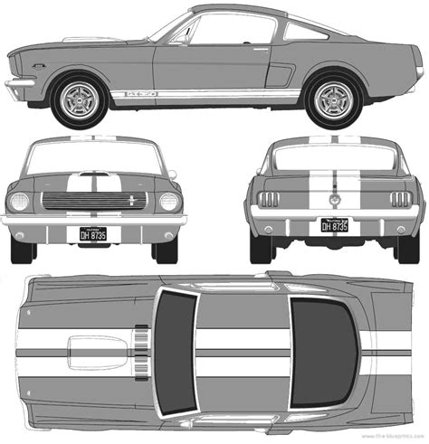 1966 Ford mustang blueprint