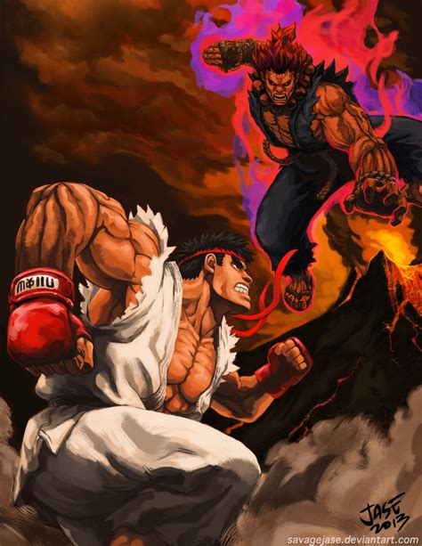 Akuma vs Ryu Wallpaper - WallpaperSafari