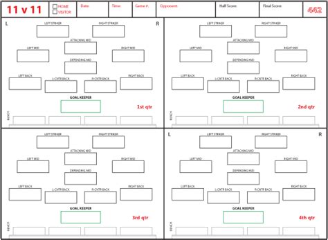 4 4 2 Soccer Formation Template - Get What You Need For Free