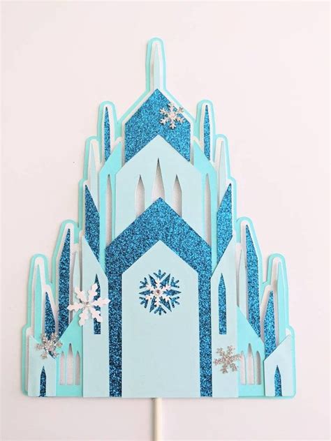 Frozen castle cake topper or cakecup tower stand frozen cake etsy ...