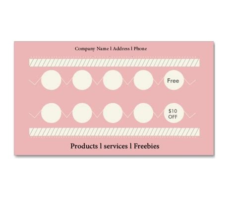 Free Printable Punch Card Template – Thegreenerleithsocial.org