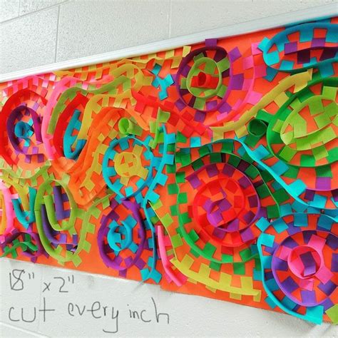 Fun and bright 3D art project for kids | School art projects, Elementary art, Classroom art projects