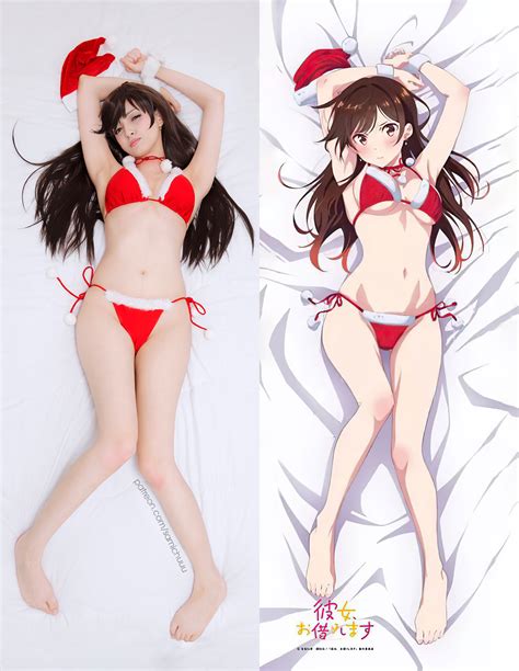 Christmas Chizuru Mizuhara Dakimakura ver. Cosplay by Samichuuu : rentAgirfriend