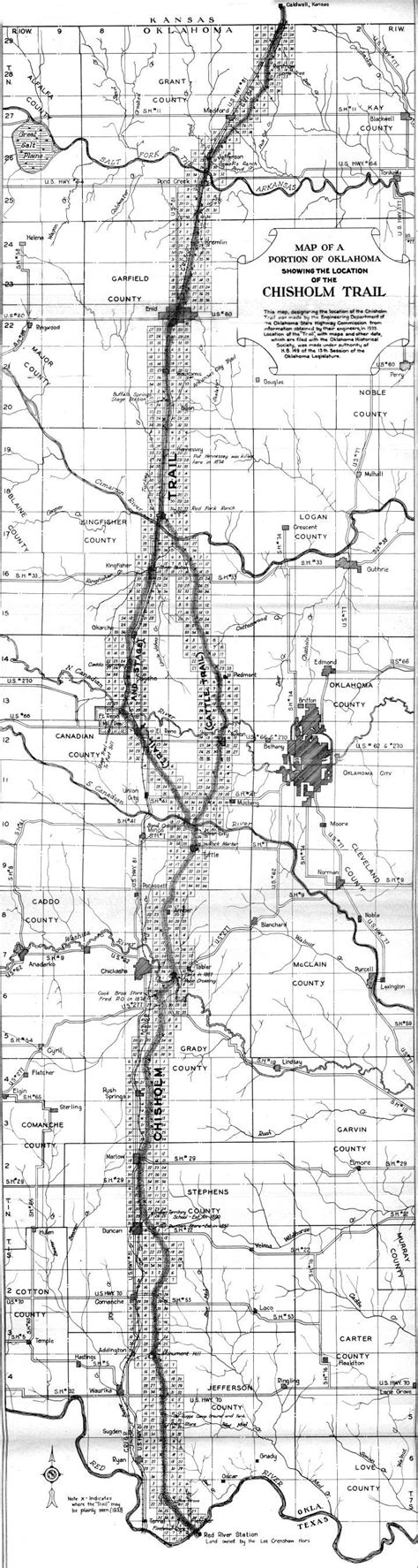 Chisholm Trail Map | Trail maps, Chisholm trail, Map