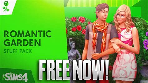 The Sims 4: How to Get Free Romantic Garden Stuff Pack