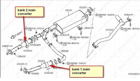 2002 Nissan Pathfinder Exhaust Diagram