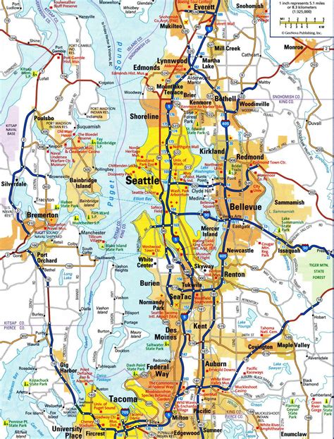 Map of Seattle: offline map and detailed map of Seattle city