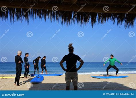 Surfing Lesson In Muriwai Beach - New Zealand Editorial Photo | CartoonDealer.com #48571235