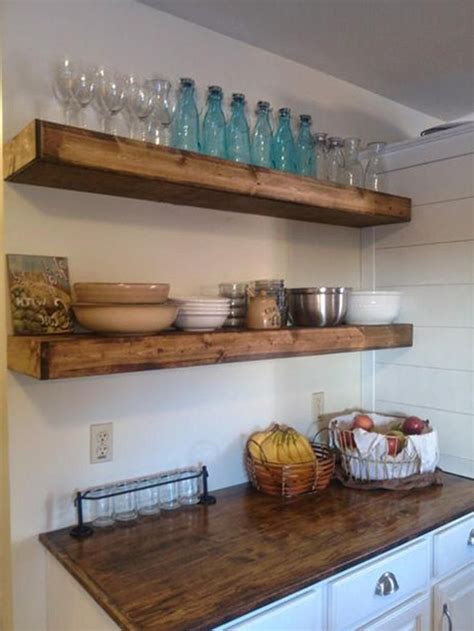 30+ Floating Wood Kitchen Shelves – DECOOMO