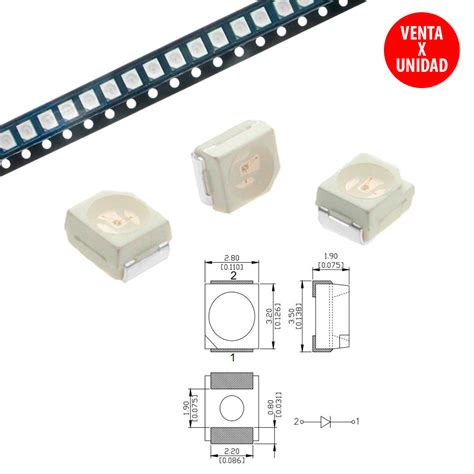 Diodo LED SMD 3528 - blanco calido > diodos leds > componentes ...