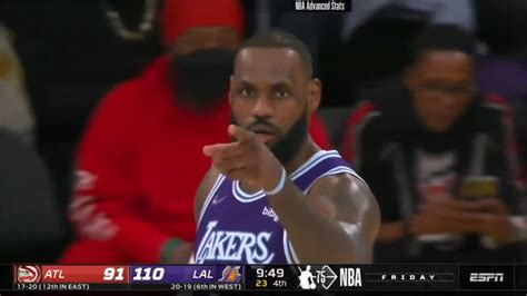 LeBron James - Lakers vs Hawks Highlights - YouTube