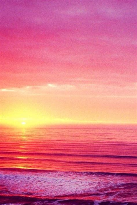 Pink sky sunset beach | Wallpapers | Pinterest