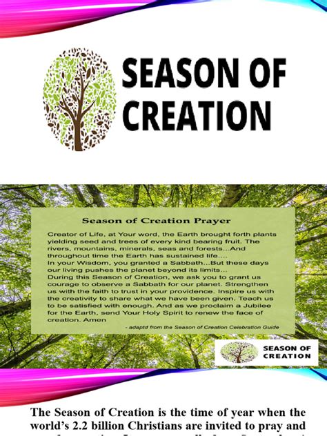 Season of Creation Awareness Campaign | PDF