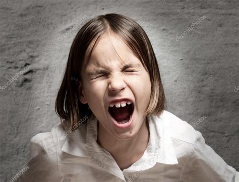 Little girl screaming — Stock Photo © xavigm99 #19710871