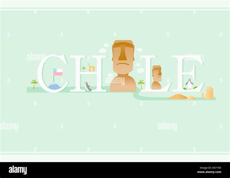 Typographic English letters for CHILE Stock Photo - Alamy