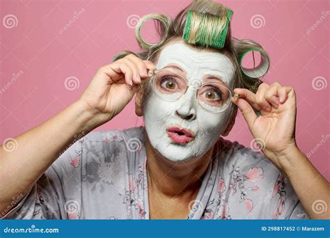 Funny senior woman stock photo. Image of green, lifestyle - 298817452