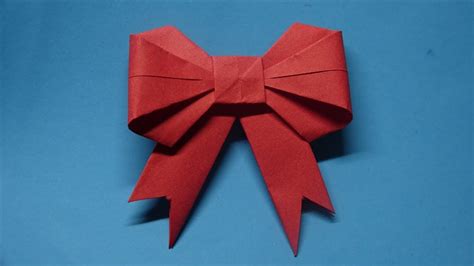 How to make a paper Bow.Ribbon - Easy Origami Tutorial - Ribbons for ...