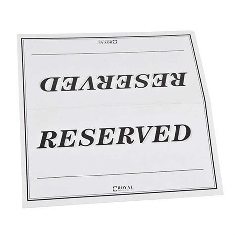 006 Free Printable Reserved Table Signs Template Tent Best intended for ...