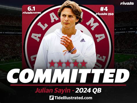 Rivals.com - Alabama wins out for 2024 five-star quarterback Julian Sayin