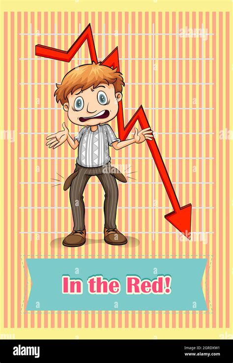 Idiom saying in the red Stock Vector Image & Art - Alamy