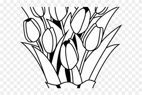 Drawn Bouquet Flower Arrangement - Black And White Flower Bouquet Clipart - Free Transparent PNG ...