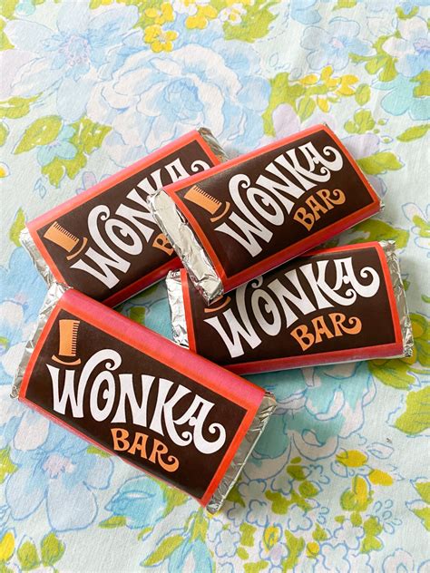 Wonka Bar Printable Free