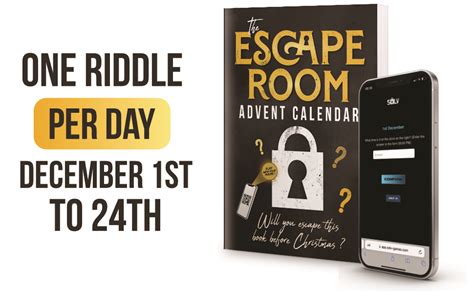 The Escape Room Advent Calendar: Puzzle book for adults with 24 interactive riddles to solve ...