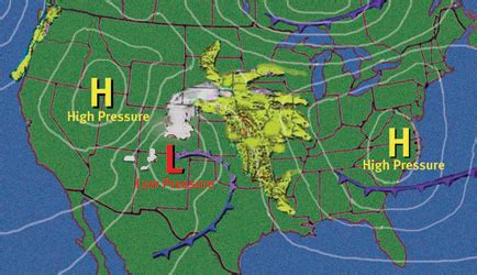 High And Low Pressure Weather Map - World Of Light Map