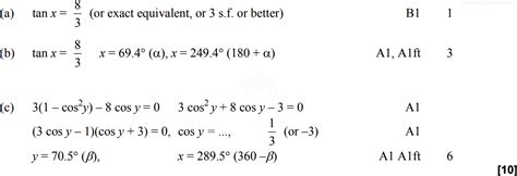 A-Level Edexcel Maths Questions - Trigonometric Identities - Revisely