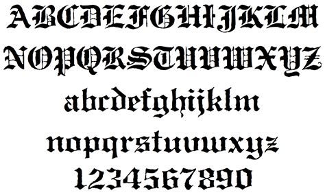 11 Calligraphy Alphabet Gothic Font Images - Old Calligraphy Fonts, Gothic Lettering Fonts and ...
