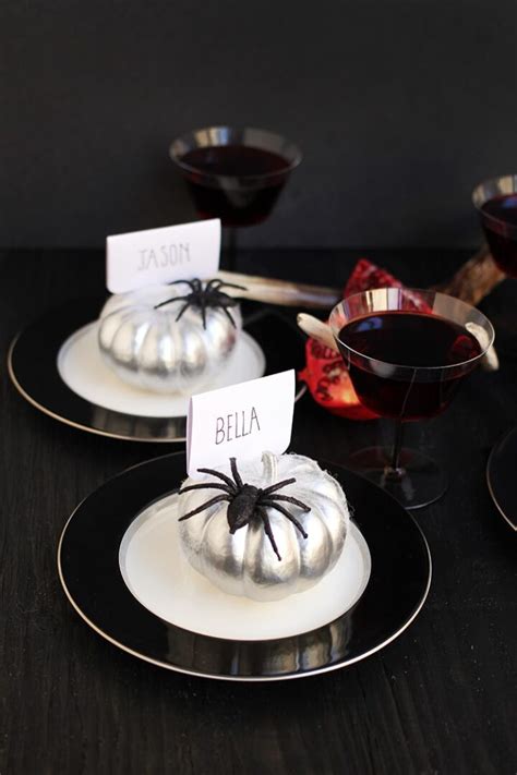 Spooky Pumpkin Place Card Holders