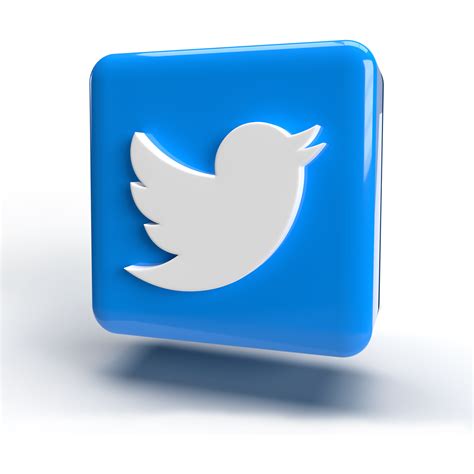 3d Twitter Logo Icon with Blue Color PNG 9995715 PNG