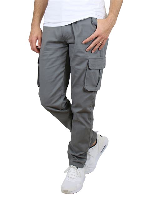 Galaxy by Harvic - Men's Cotton Flex Stretch Classic Cargo Pants - Walmart.com - Walmart.com