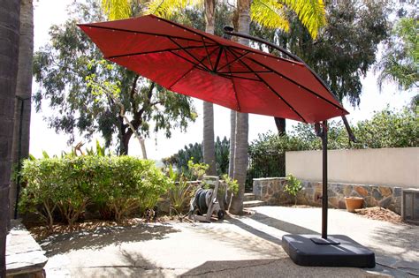 11 Ft Led Round Offset Outdoor Patio Umbrella Replacement Canopy - Patio Ideas