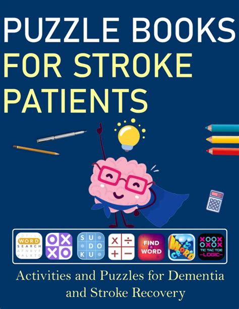 Buy Puzzle Books For Stroke Patients: Activities and Puzzles for Dementia and Stroke Recovery ...