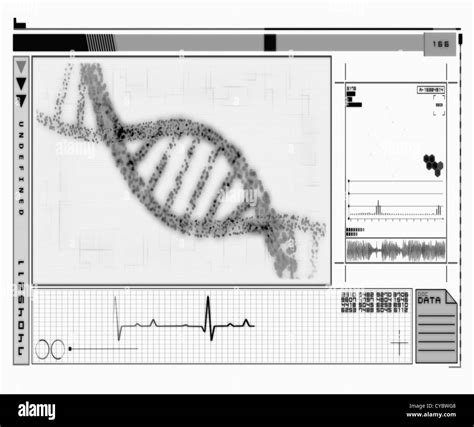 Dna double helix Black and White Stock Photos & Images - Alamy