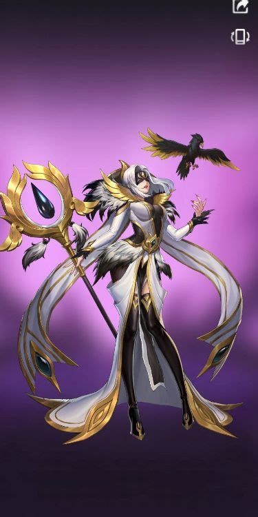 Pharsa - Wings Of Vengeance (White Plume Skin) in 2024 | Mobile legends ...