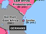 Early Victories of the Schutztruppe | Historical Atlas of Sub-Saharan Africa (4 February 1915 ...