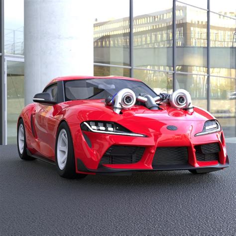 Twin-Turbo 2020 Toyota Supra Rendered, Hardware Penetrates the Hood - autoevolution