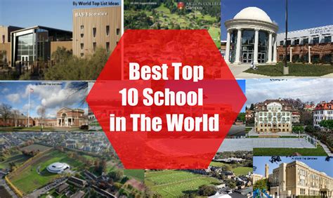 Best Top 10 Schools in The World - World Top List Ideas