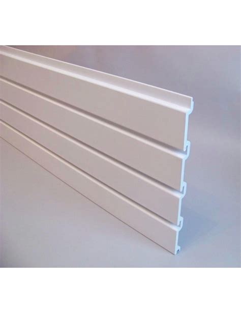 PVC Slatwall Panel (Pack of 6) - White