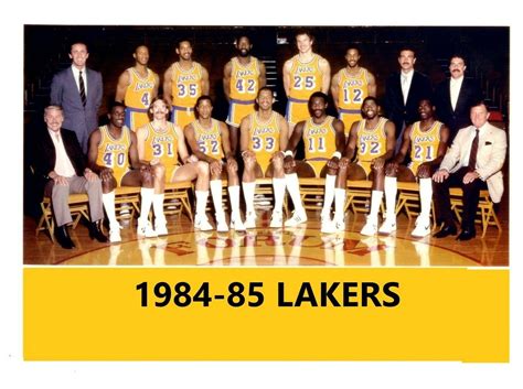 1984-85 LOS ANGELES LAKERS 8X10 TEAM PHOTO BASKETBALL PICTURE NBA LA