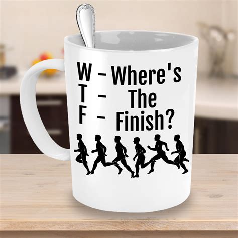 Funny Runner Gifts Running WTF Mug Gift For Marathoner | Etsy