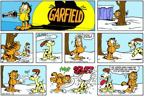 Garfield | Daily Comic Strip on January 20th, 1991 | Garfield comics ...