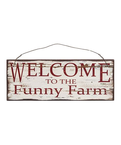 'Funny Farm' Wall Sign | Wall signs, Funny farm, Sign quotes