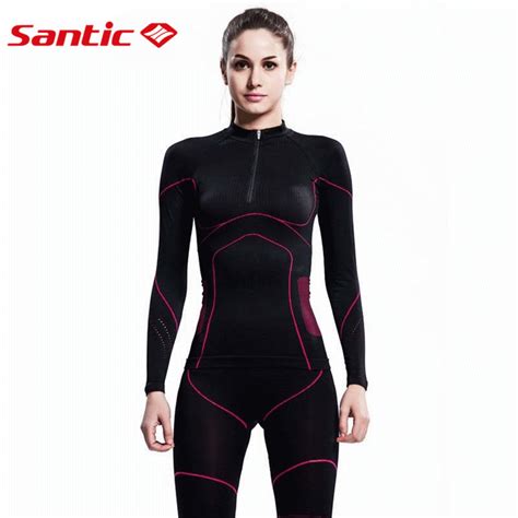 Santic Women Winter Long Sleeve Thermal Cycling Sets Tight Clothing ...