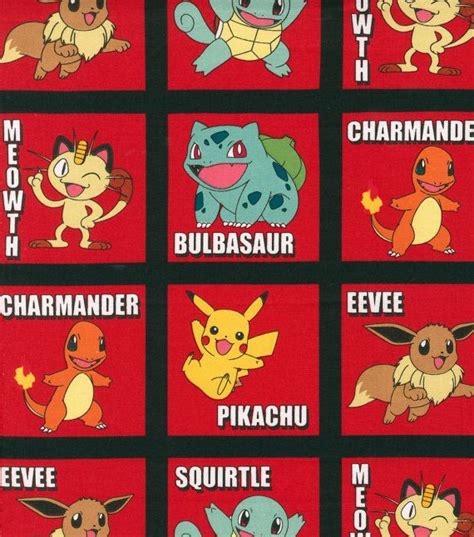 Pokemon Fabric By The Yard Pokemon Pocket by KathieSewHappy | Pokemon ...