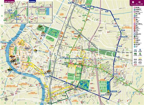 Map of Bangkok, Thailand