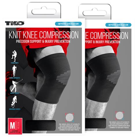 SideDeal: 2-Pack of TKO Compression Knitted Knee Sleeve